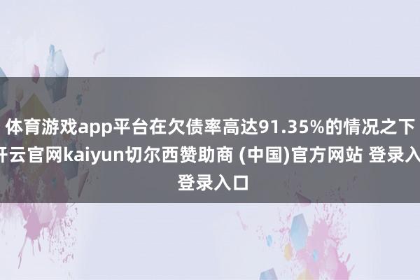 体育游戏app平台在欠债率高达91.35%的情况之下-开云官网kaiyun切尔西赞助商 (中国)官方网站 登录入口