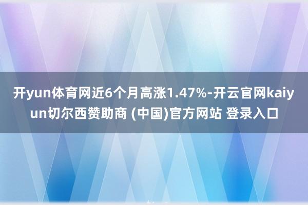 开yun体育网近6个月高涨1.47%-开云官网kaiyun切尔西赞助商 (中国)官方网站 登录入口