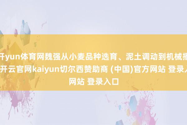 开yun体育网魏强从小麦品种选育、泥土调动到机械播撒-开云官网kaiyun切尔西赞助商 (中国)官方网站 登录入口
